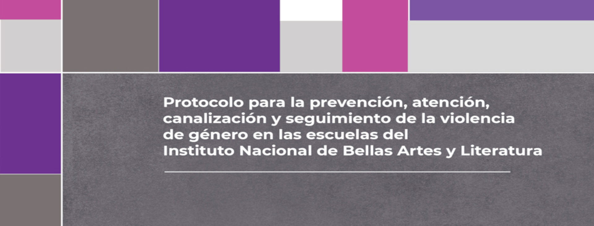 Protocolo para la prevención, atención, canalización y seguimiento de la violencia de género en las escuelas del INBAL
