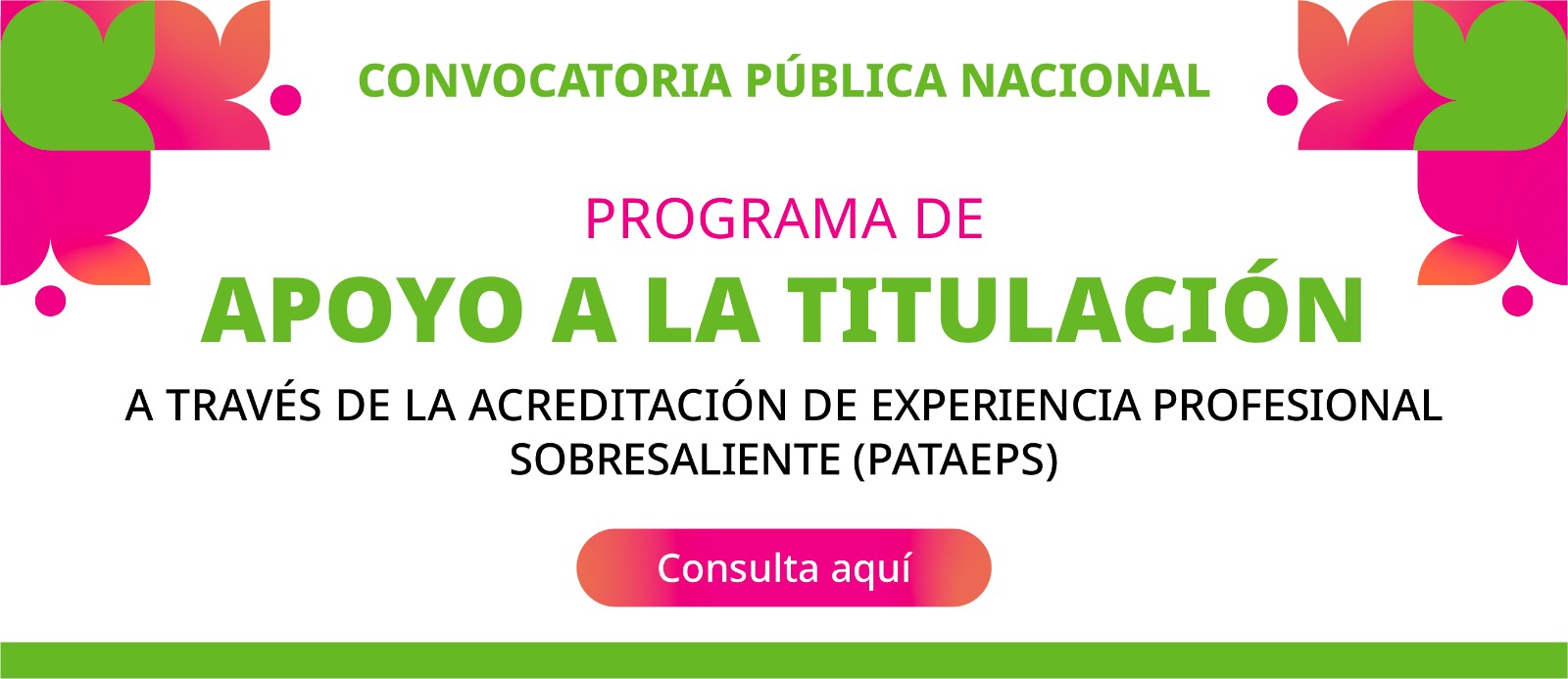 Convocatoria Apoyo a la Titulación 2026